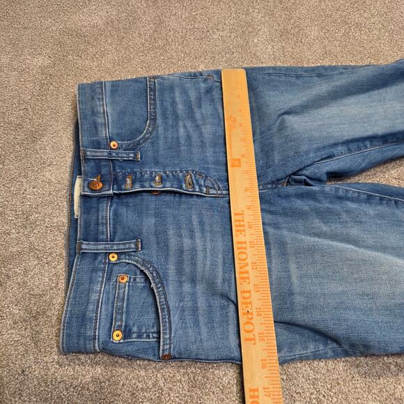 classic Distressed button fly Madewell Cali Demi Bootcut Jeans 26 buttonfly - Picture 7 of 15